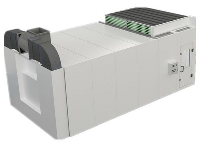 Fan unit: double inlet centrifugal fan, external motor