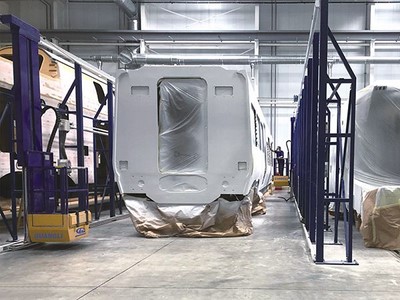 Spray painting area