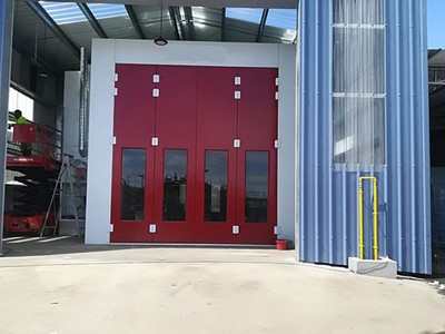Big truck paint booth for Mauritius customer