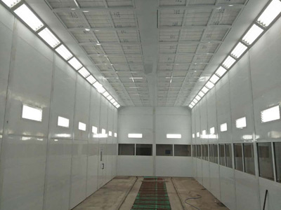 Truck Spray Paint Booth in Indonesia